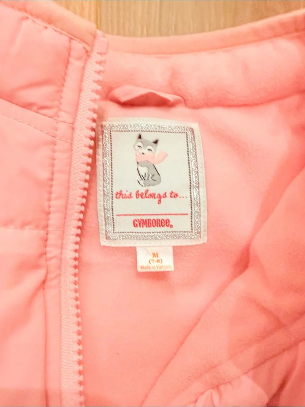 Gymboree Light Pink Puffer Vest- Girls 7-8
